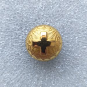 Uniformknopf Ord. 1898 für Offiziere, 20 mm, Gold, AGRU, Variante 2