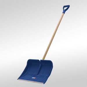 Schneeschaufel Kunststoff blau