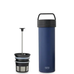 Espro P0 Ultralight French Press für unterwegs, Aegean Blue