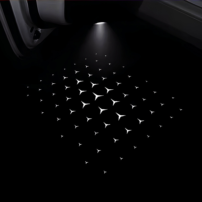 2Stk Mercedes Stern Türbeleuchtung – Bild 2