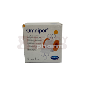 Hartmann OMNIPOR Fixierpflaster Vlies 5 cm x 5 m