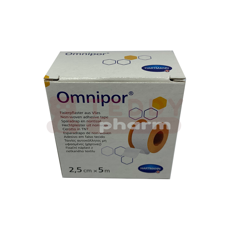 Hartmann OMNIPOR Fixierpflaster Vlies 2,5 cm x 5 m