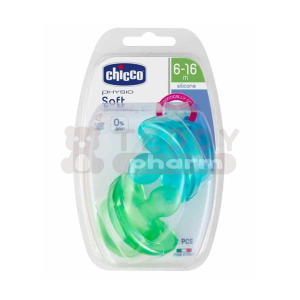 CHICCO Schnuller Physio Soft 6-16 M Boy 2 St.