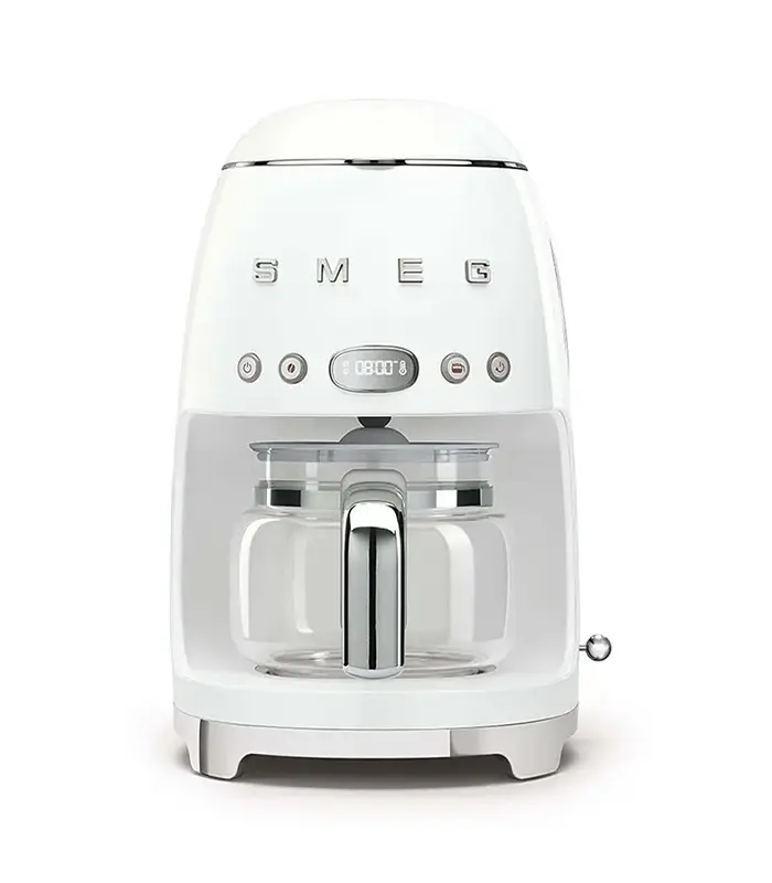 Smeg Filter-Espressomaschine Smeg 50’s Style, Glänzend Weiß – DCF02WHEU
