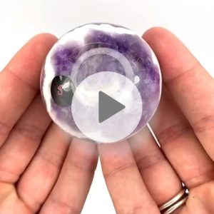 Einzelstück Chevron Amethyst Kugel 5