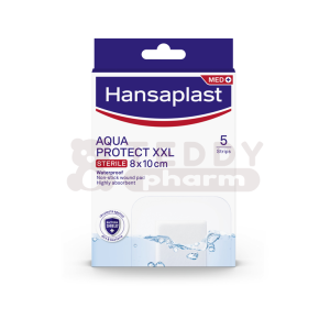 Hansaplast Aqua Protect XXL steriler wasserfester Wundverband 8 x 10 cm 5 St.