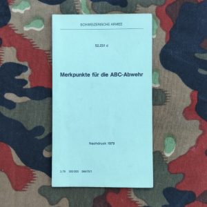 Merkblatt 52.23/I d, Merkpunkte für die ABC-Abwehr, Nachdruck 1979