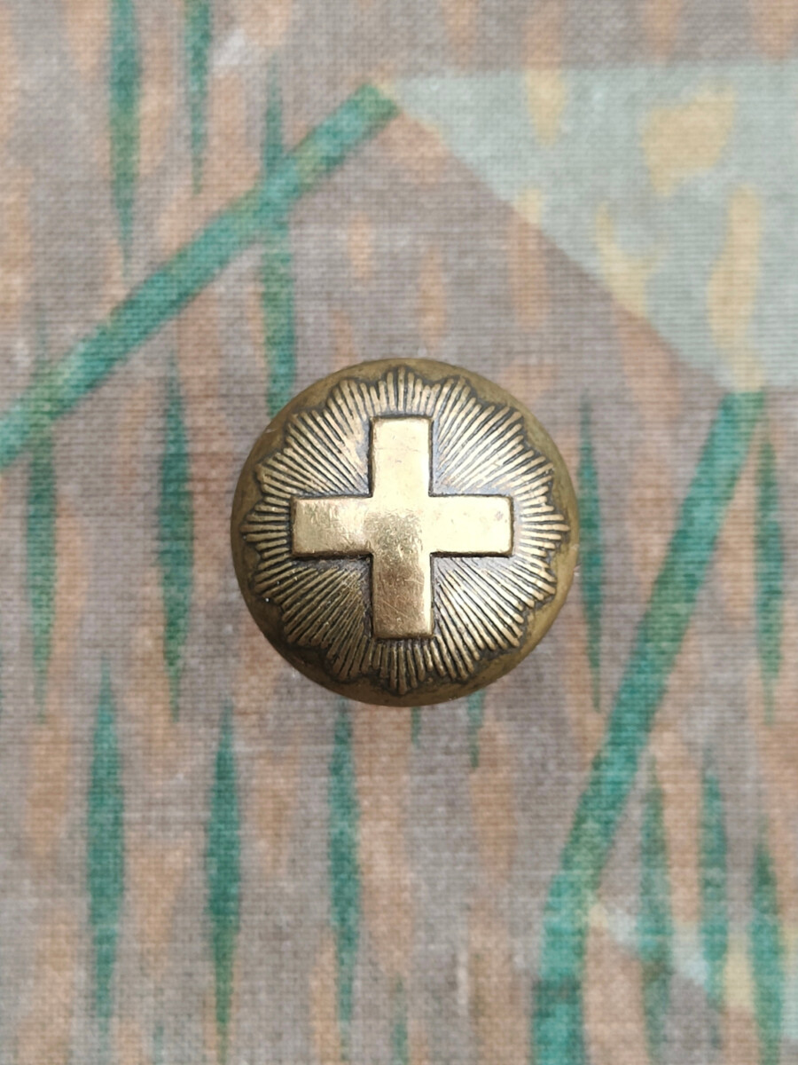 Uniformknopf Ord. 1898/1914 für Mannschaft, 21 mm messingfarben, BOMMER