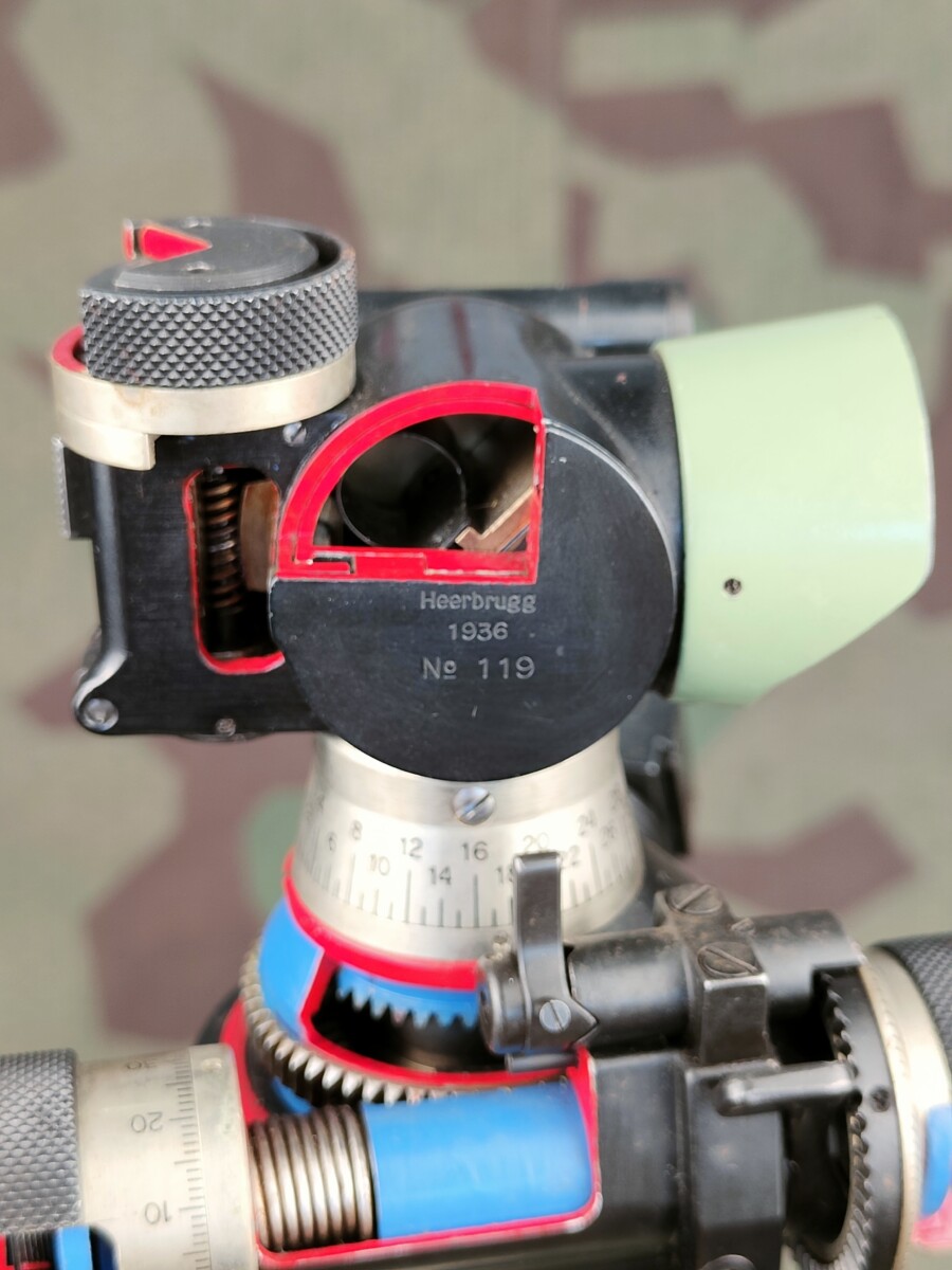 Richtaufsatz Schnittmodell zu Kanone – Bild 7