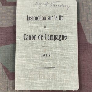 Instruction sur le tir du Canon de Campagne 1917