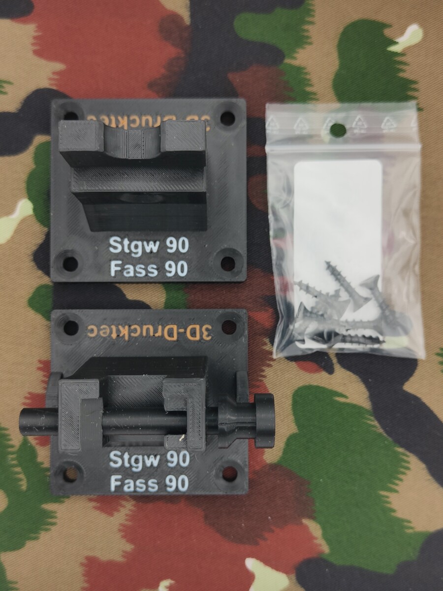 Putzböckli für Sturmgewehr 90, schwarz, Set