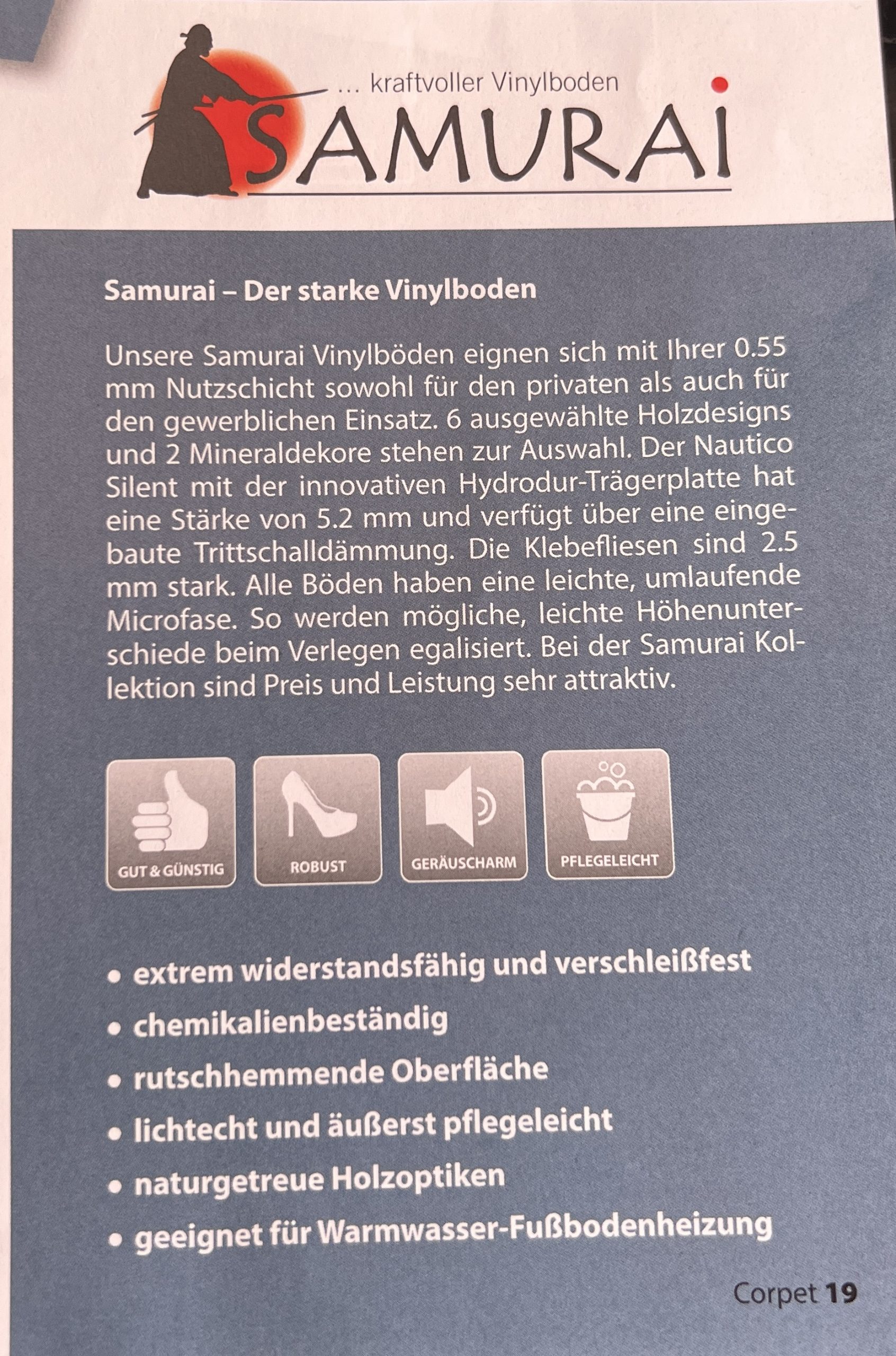 Samurai – Holz Königseiche Nortic Nautico Silent – Bild 4