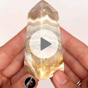 Einzelstück „Crazy Lace“ Achat Turm 10G (C11)