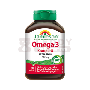 JAMIESON Omega-3 Komplett Extra-stark 600 mg 80 Kps.