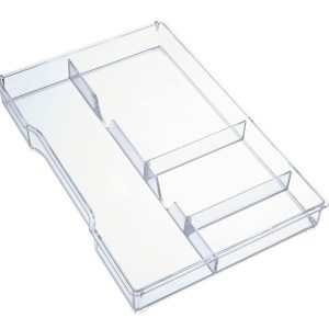 Leitz Schubladeneinsatz Wow Cube A4 glasklar, für Schubladenbox, 167 x 35 x 247 mm