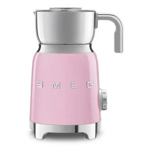 Smeg Milchaufschäumer 50’s Style, Glänzendes Rosa – MFF01PKEU