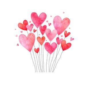 AVANTGARDE Servietten Lovely Hearts (33x33cm) 3-lagig