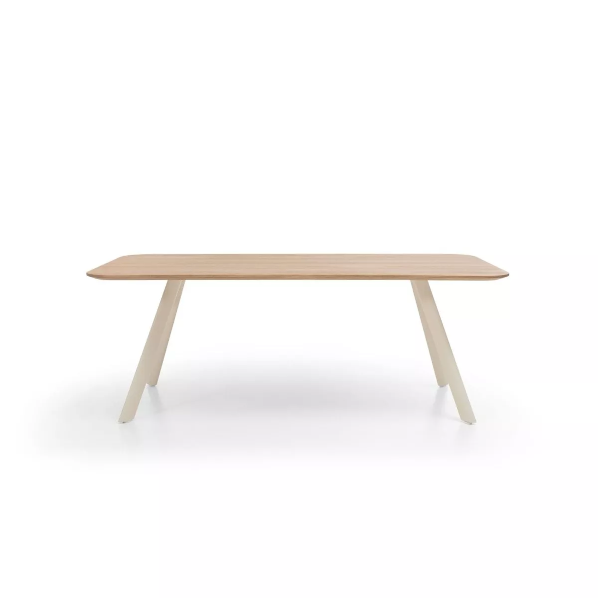 Musterring JustB! SP150 Esstisch eckig mit Platte aus Eiche und Gestell in Seidengrau, in 3 Größen