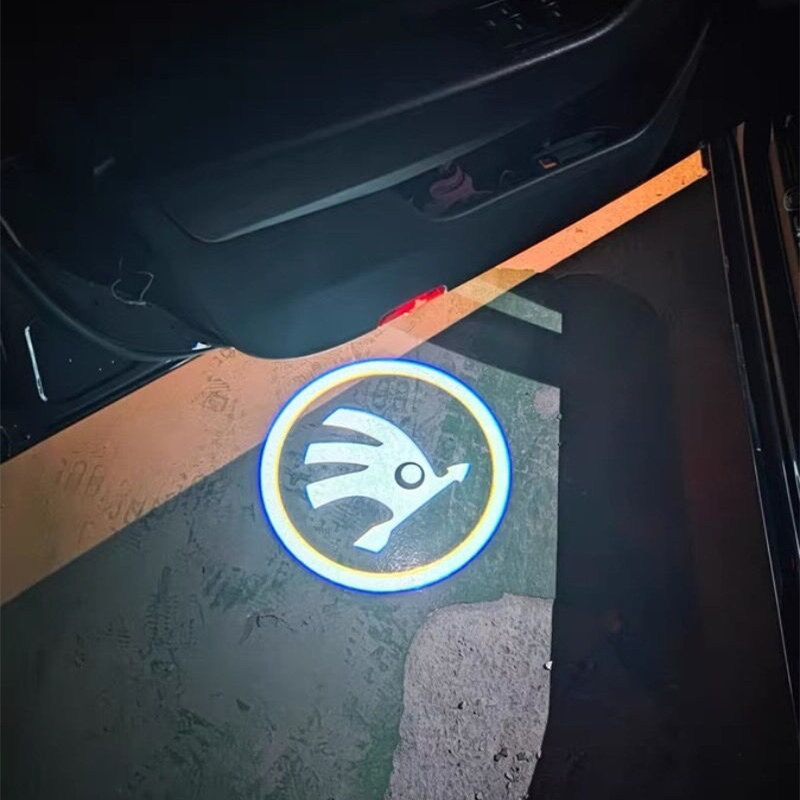 Auto Logo Türbeleuchtung Skoda – Bild 2