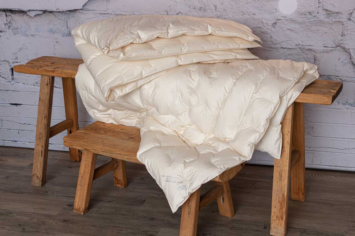 Bio Daunendecke Topas warm