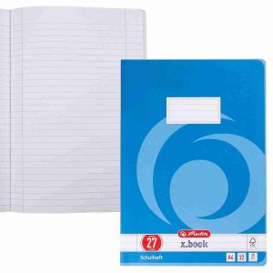 herlitz Schulheft x.book liniert DIN A4 , 32 oder 16 Blatt,Lineatur: 27