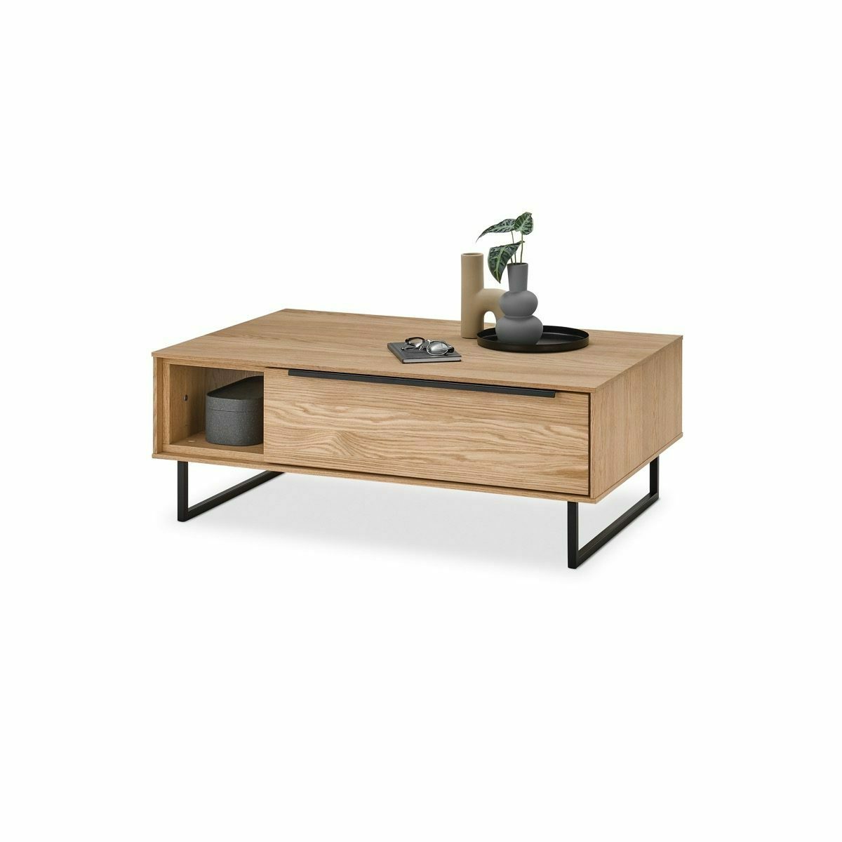 set one by Musterring Jackson Couchtisch mit Schubkasten und offenem Fach