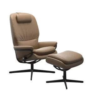 Stressless Rome Sessel Cross High Back mit Hocker