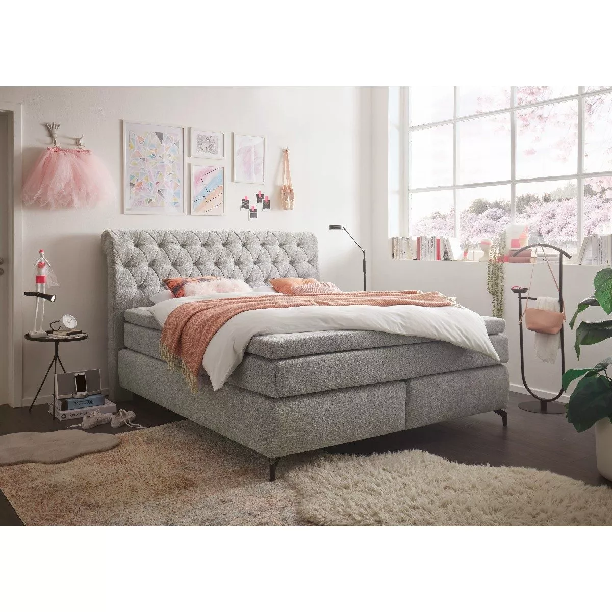 Trendstore Jolin Boxspringbett inkl. 7 Zonen-Taschenfederkern-Matratze H3/H4 – Bild 6