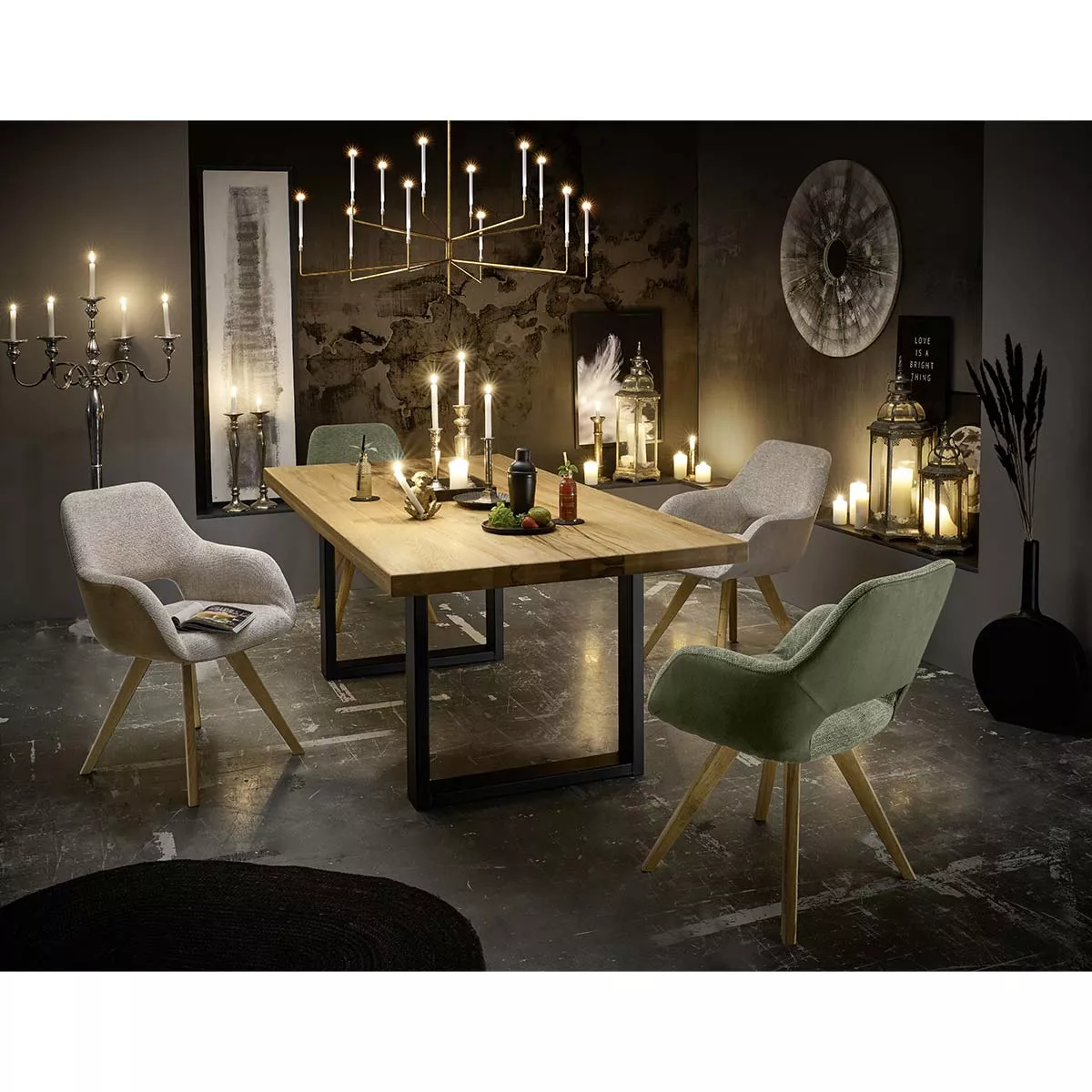 Trendstore Sitting Easy Esstisch mit U-Gestell – Bild 4