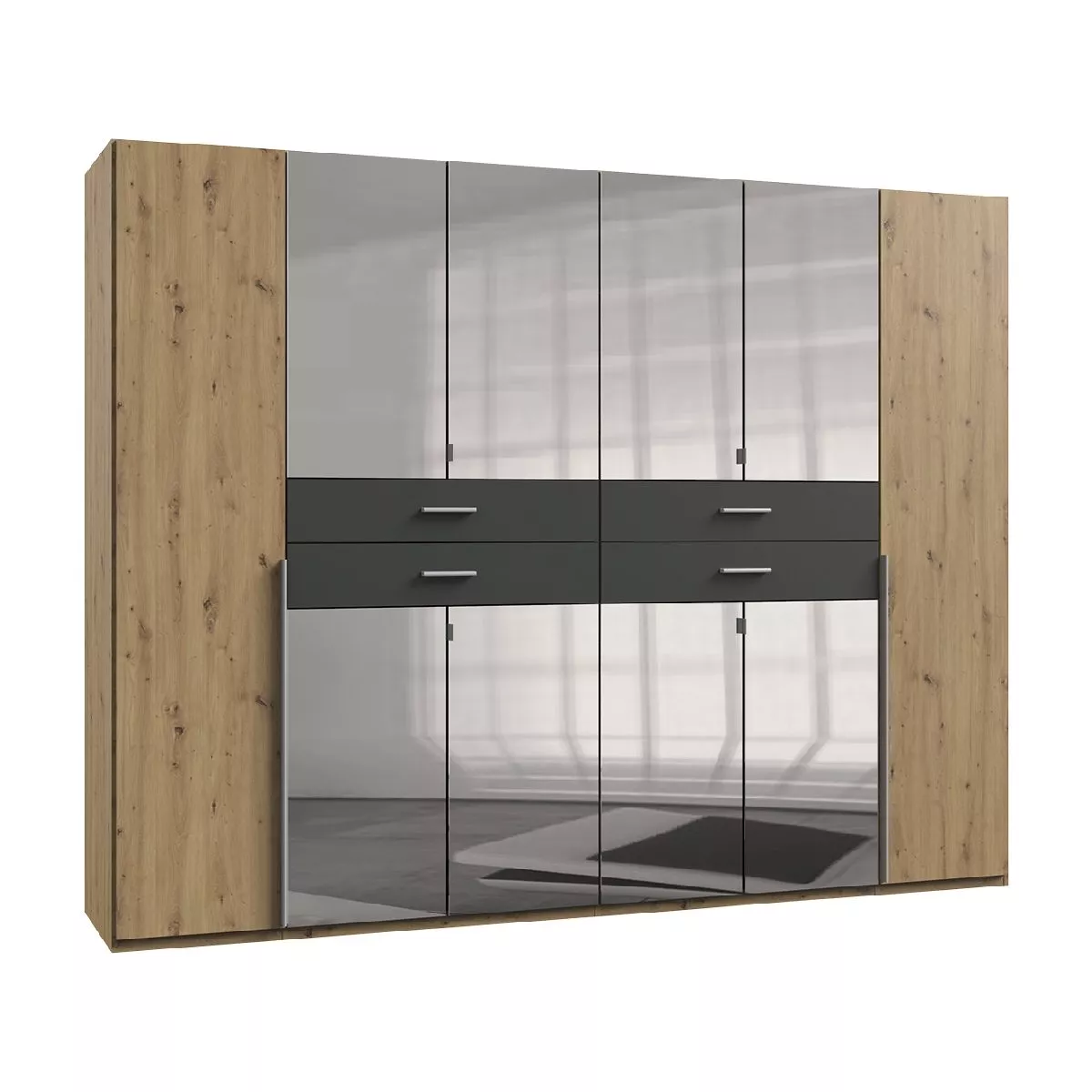 Wimex Denver Drehtürenschrank 10-türig mit Spiegel