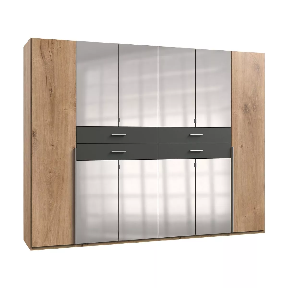 Wimex Denver Drehtürenschrank 10-türig mit Spiegel – Bild 4