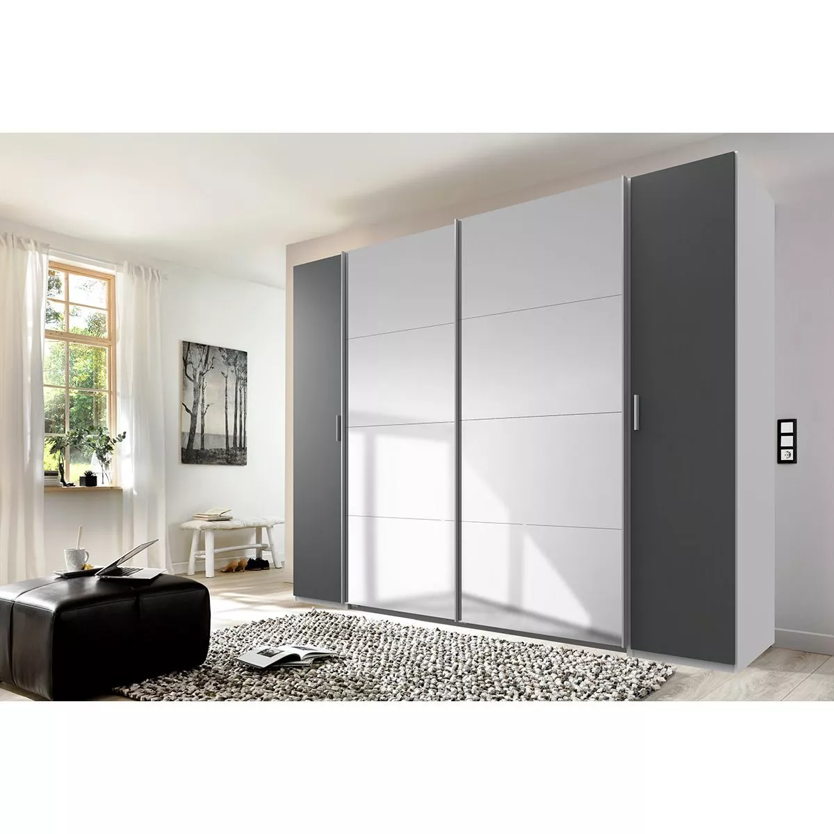 Wimex Lotto Dreh-/ Schwebetürenschrank, Breite 272 cm, mit Spiegel – Bild 4