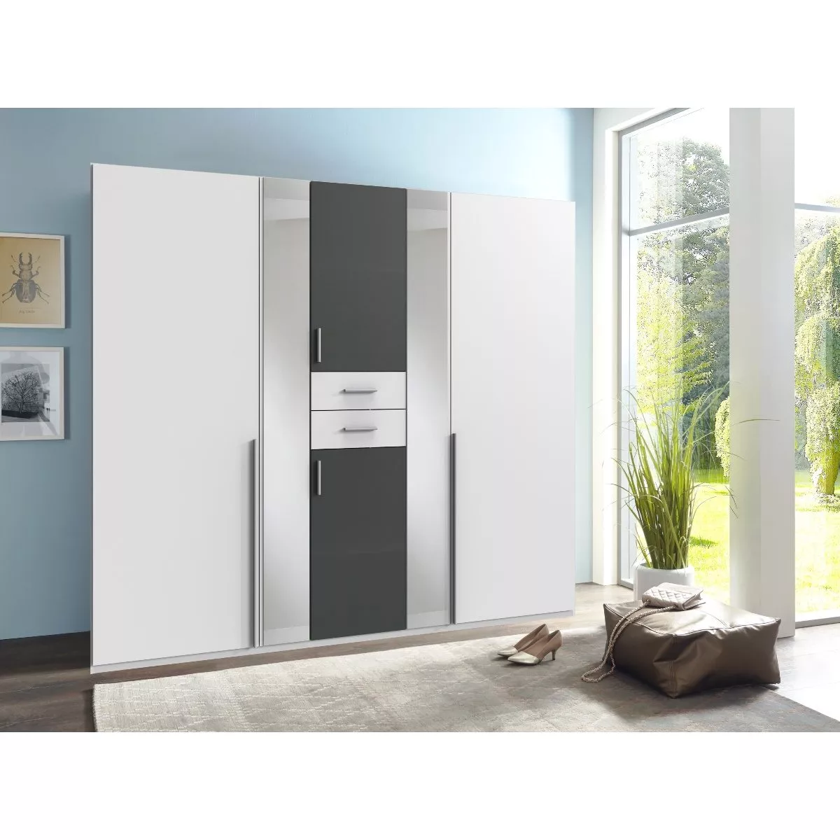 Wimex Vanea Drehtürenschrank, 6-trg. mit Schubkästen – Bild 7